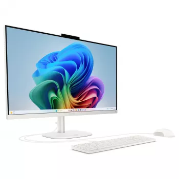 HP OmniStudio All-in-One 27-cw0174ng PC, ecrã 27 inch QHD, AMD Ryzen AI 7 445, 24GB RAM, 512GB SSD, Windows 11 Home, branco