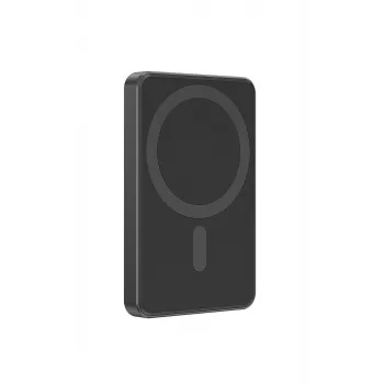 Gembird PB05-WPC15M-01 powerbank sem fios magnética 15W, 5000mAh, preto