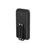 Gembird PB20-PD20-LCD-01 powerbank de carregamento rápido com cabos integrados, 20 W, 20000 mAh, preto