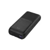 Gembird PB20-PD20-LCD-01 powerbank de carregamento rápido com cabos integrados, 20 W, 20000 mAh, preto