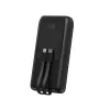 Gembird PB20-PD20-LCD-01 powerbank de carregamento rápido com cabos integrados, 20 W, 20000 mAh, preto
