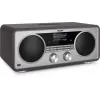 TechniSat DIGITRADIO 602 rádio DAB+/FM/Internet com Bluetooth, leitor de CD e carregador Qi - antracite/prateado