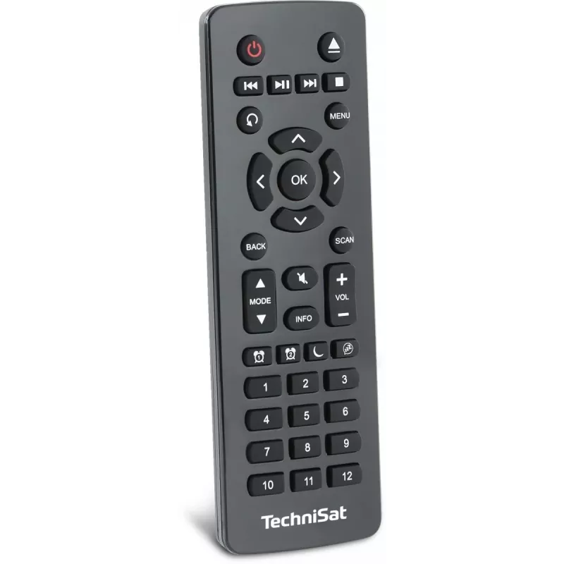 TechniSat DIGITRADIO 602 rádio DAB+/FM/Internet com Bluetooth, leitor de CD e carregador Qi - antracite/prateado