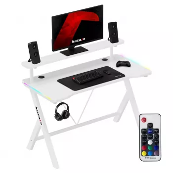Huzaro Hero 1.9 RGB secretária gaming branca