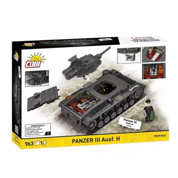 COBI 958 PCS HC WWII Panzer III Ausf. H conjunto de blocos de construção