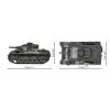 COBI 958 PCS HC WWII Panzer III Ausf. H conjunto de blocos de construção