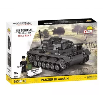COBI 958 PCS HC WWII Panzer III Ausf. H conjunto de blocos de construção