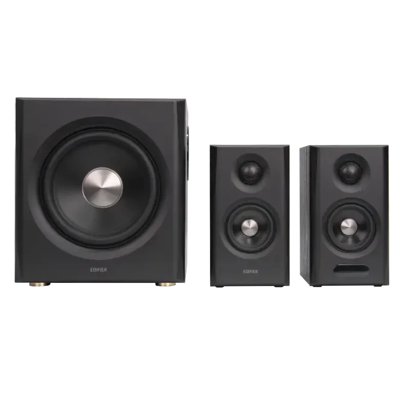 Edifier S355DB sistema de colunas de estante 2.1 com subwoofer, preto