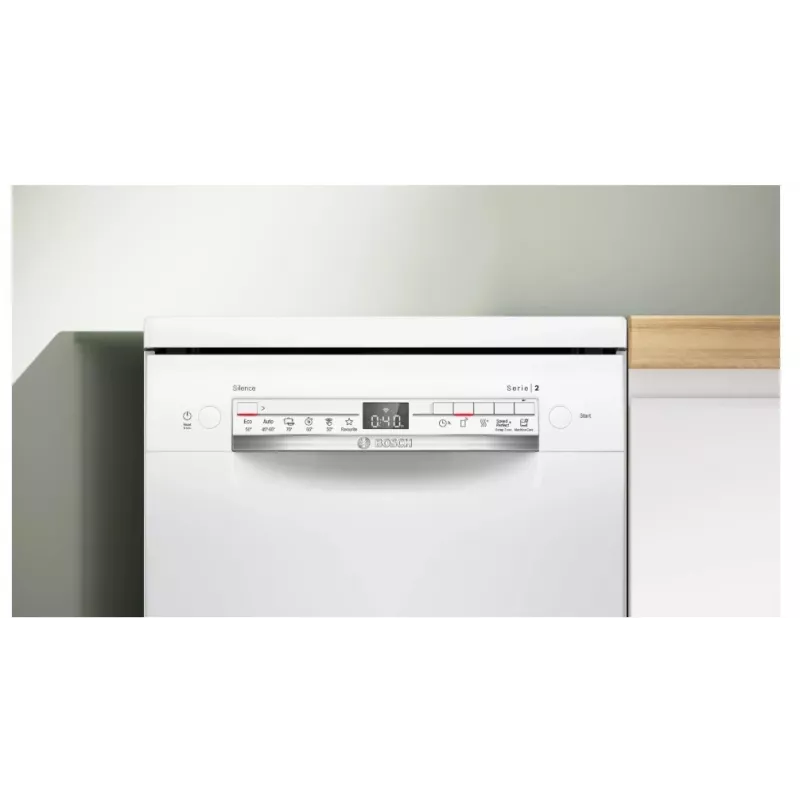 Bosch Serie 2 SPS2HKW55E máquina de lavar loiça de encastre slim, 10 conjuntos, branco