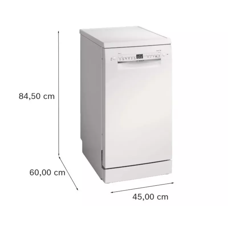 Bosch Serie 2 SPS2HKW55E máquina de lavar loiça de encastre slim, 10 conjuntos, branco