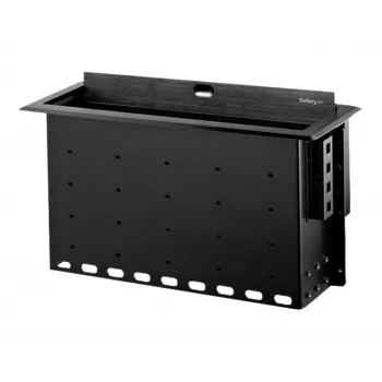 StarTech.com caixa de ligação para mesa de conferência de módulo duplo - personalizável - embutida - preto