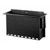 StarTech.com caixa de ligação para mesa de conferência de módulo duplo - personalizável - embutida - preto
