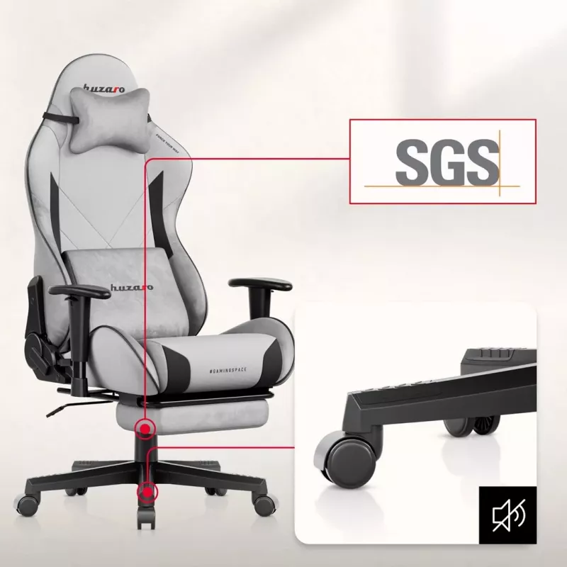 Huzaro Force 5.7 cinzento cadeira gaming