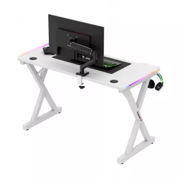HUZARO HERO 2.3 RGB WHITE secretária gaming