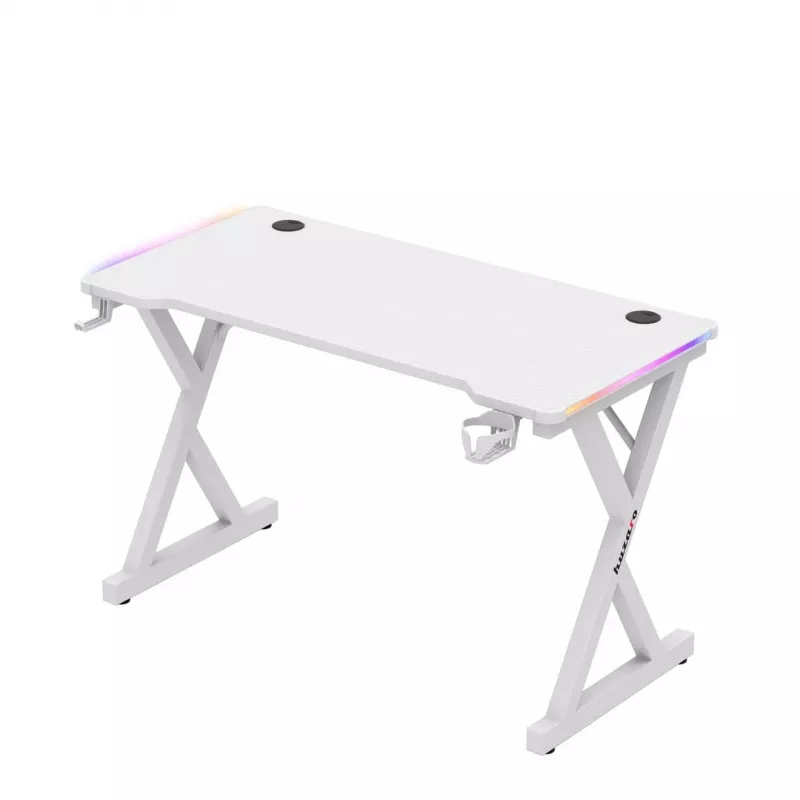 HUZARO HERO 2.3 RGB WHITE secretária gaming