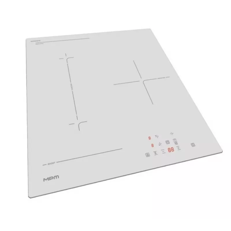 MPM MPM-45-IM-16/W placa de indução de encastre, branco, 4 zonas, 7000W, controlo tátil, booster, FlexZone