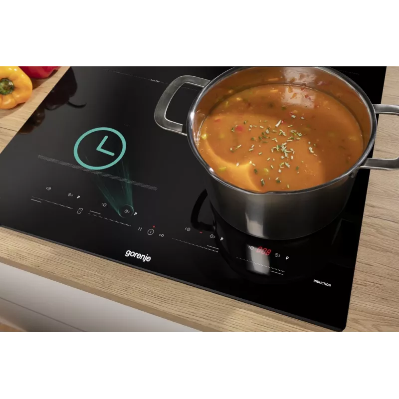 Gorenje placa de indução GI6432BSC 60 cm preto com PowerBoost, timer, segurança para crianças