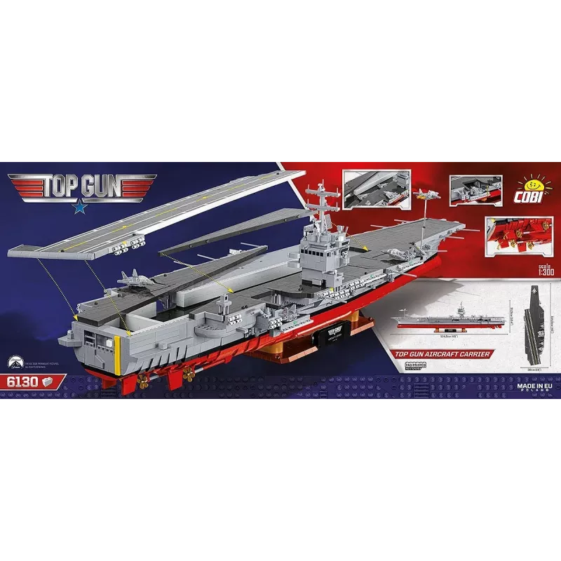 COBI blocos Top Gun porta-aviões 6130 peças