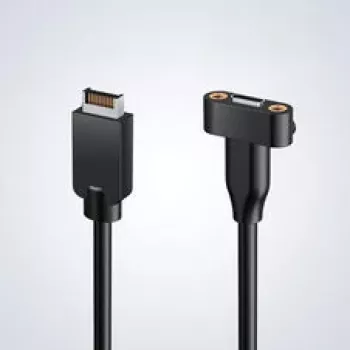 GRAUGEAR G-ETC-20G-B kit de adaptação de porta USB-C de alta velocidade com chapa PCI, 0,5 m, preto