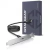 GRAUGEAR G-ETC-20G-B kit de adaptação de porta USB-C de alta velocidade com chapa PCI, 0,5 m, preto