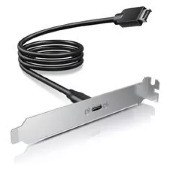GRAUGEAR G-ETC-20G-B kit de adaptação de porta USB-C de alta velocidade com chapa PCI, 0,5 m, preto