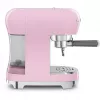 Smeg ECF02PKEU máquina de café expresso estilo retro anos 50, 1350 W, rosa