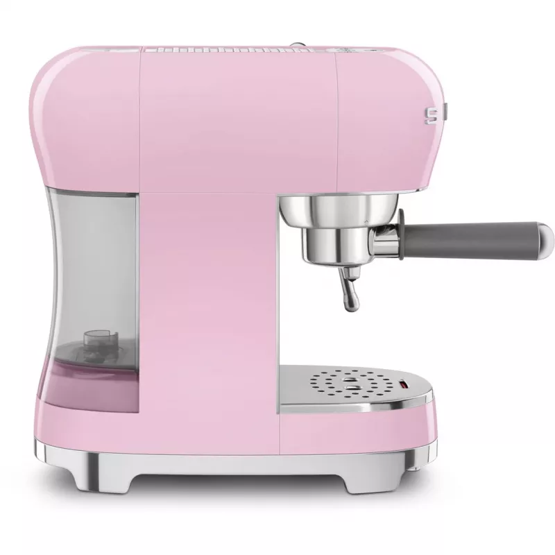 Smeg ECF02PKEU máquina de café expresso estilo retro anos 50, 1350 W, rosa