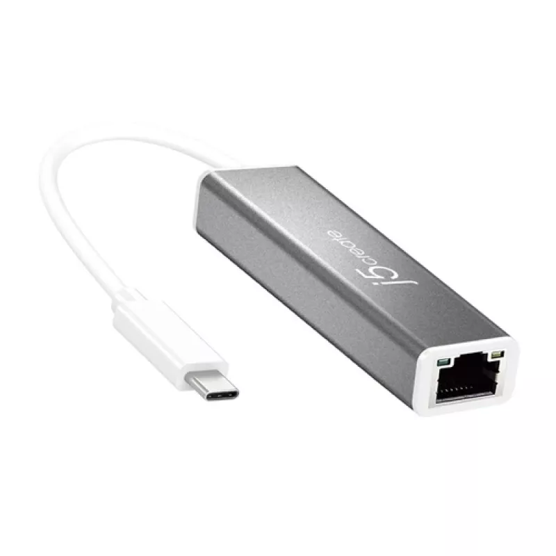 Adaptador j5create USB-C para Gigabit Ethernet Prateado JCE133G-N