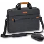 Mala para portátil PEDEA ELEGANCE Pro 17,3 polegadas Cinzento + rato