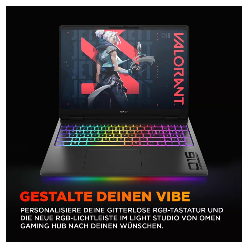 Portátil gaming HP OMEN MAX 16-ak0197ng – 16 polegadas QHD 240Hz, AMD Ryzen AI 9 HX 375, 32GB RAM, 1TB SSD, RTX 5080, Windows 11 Home