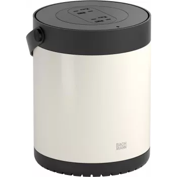 Unidade móvel de alimentação Bachmann MOV:E, 4x carregador USB-A/C, 220 W, com adaptador de fechadura de segurança, Branco/Preto