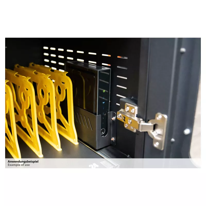 Carrinho de carregamento de portáteis GoodConnections ANTARES PRO N36C para até 15,6 polegadas USB-C 65W Port PD3.0 desinfeção UVC Preto