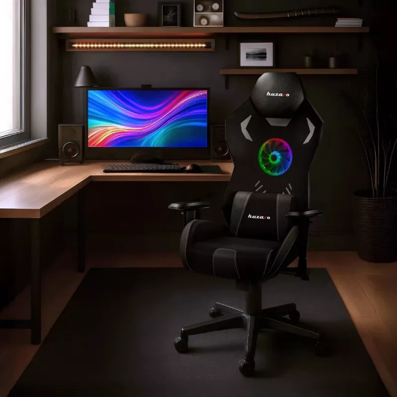Cadeira Gaming Huzaro Combat 7.6 RGB Black