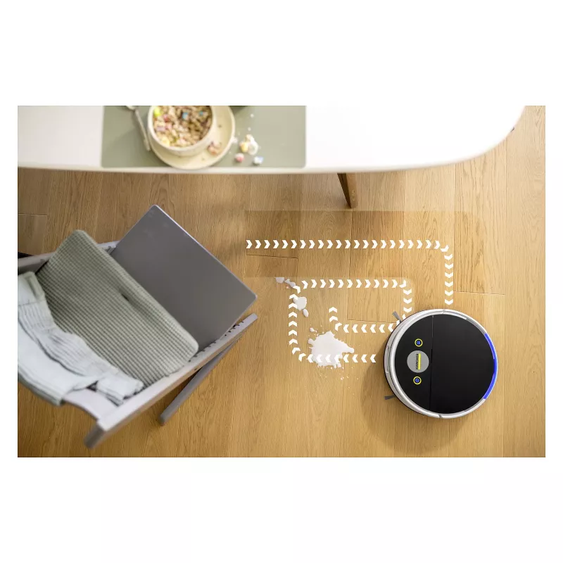 Aspirador robô Kärcher RVF 7 Comfort, sem saco, branco, 150 min de autonomia