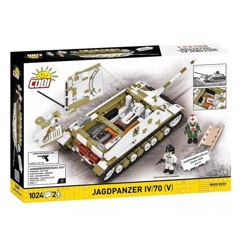 COBI KLOCKI Historical Collection Jagdpanzer IV/70 (V) (Sd.Kfz.162/1) conjunto de blocos 1024 peças
