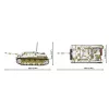 COBI KLOCKI Historical Collection Jagdpanzer IV/70 (V) (Sd.Kfz.162/1) conjunto de blocos 1024 peças