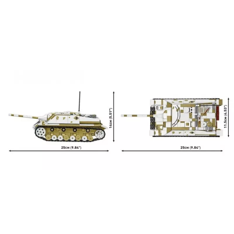 COBI KLOCKI Historical Collection Jagdpanzer IV/70 (V) (Sd.Kfz.162/1) conjunto de blocos 1024 peças