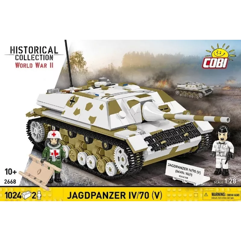 COBI KLOCKI Historical Collection Jagdpanzer IV/70 (V) (Sd.Kfz.162/1) conjunto de blocos 1024 peças
