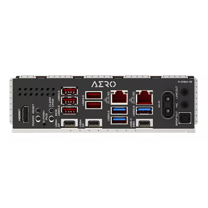 Placa-mãe Gigabyte X870E AERO X3D DARK WOOD - Compatível com CPUs AMD Ryzen 9000, VRM digital 16+2+2 fases, até 9000 MHz DDR5 (OC), 2x PCIe 5.0 + 2x PCIe 4.0, Wi-Fi 7, 5GbE LAN, USB 4