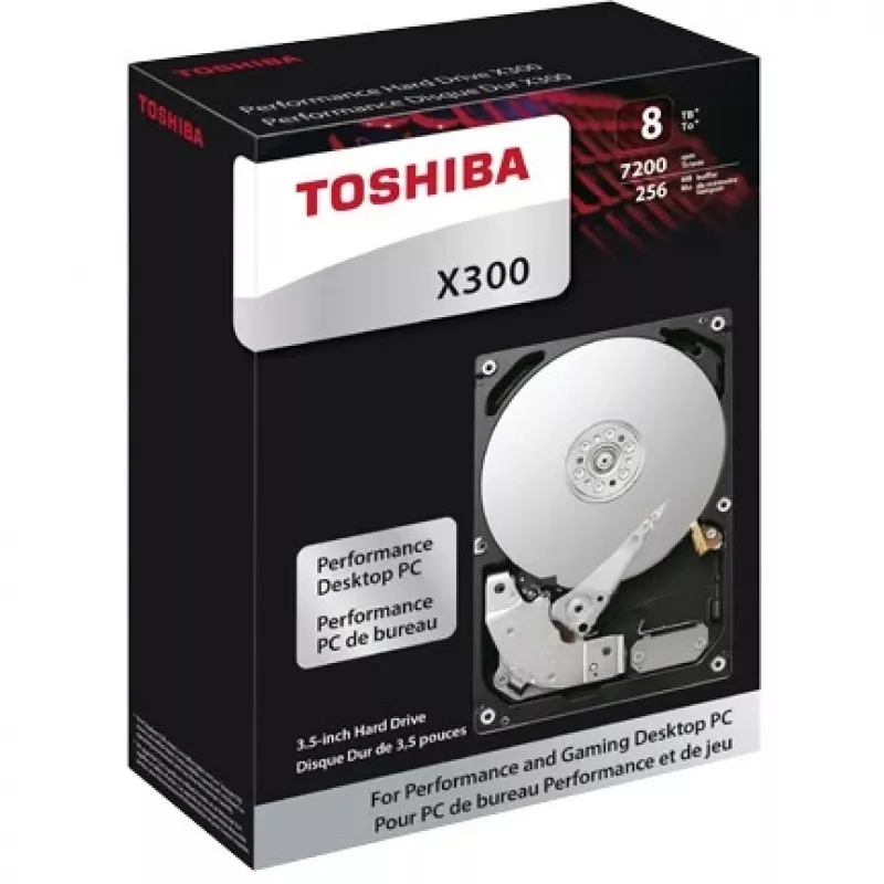 Toshiba X300 Performance 12 TB disco rígido interno de 3,5 polegadas SATA 6Gb/s 7200 RPM 256 MB cache