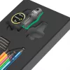 Conjunto de chaves em L Wera 9740 Hex-Plus métricas 9 peças com ponta esférica e codificação por cores