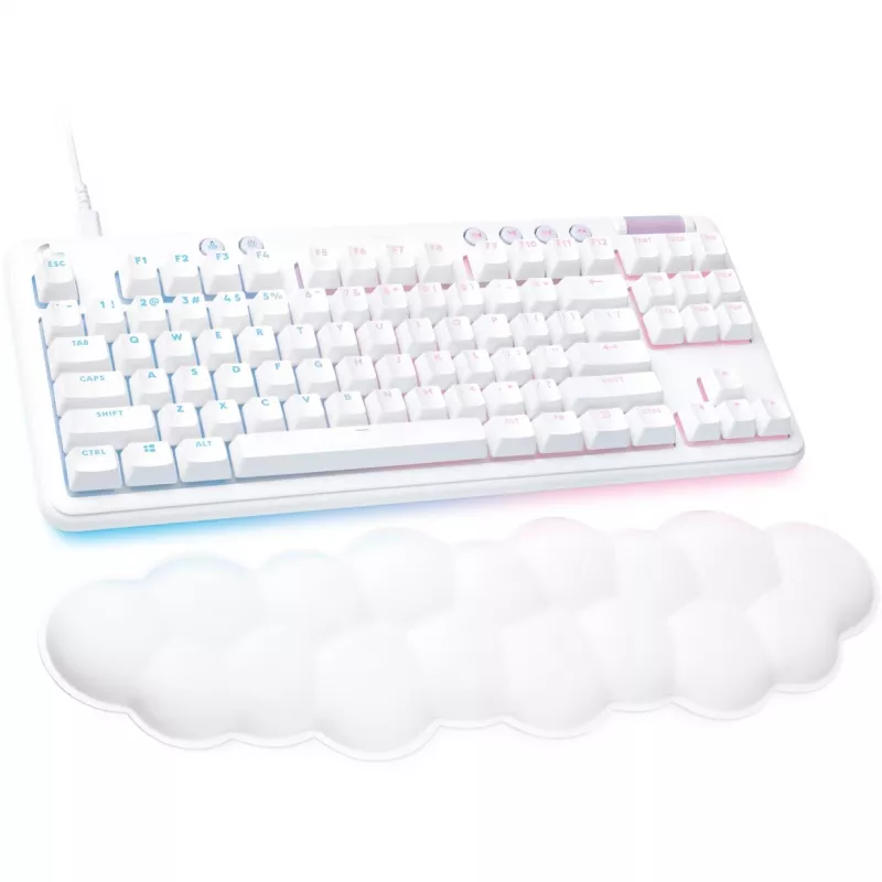 Teclado Gaming Mecânico Logitech G G713 TKL - White Mist (Aurora Collection)