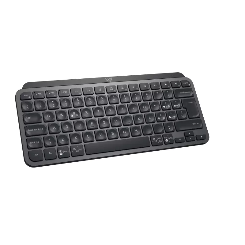 Teclado sem fios Logitech MX Keys Mini - Pale Grey - QWERTY - retroiluminado