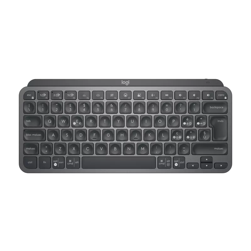 Teclado sem fios Logitech MX Keys Mini - Pale Grey - QWERTY - retroiluminado