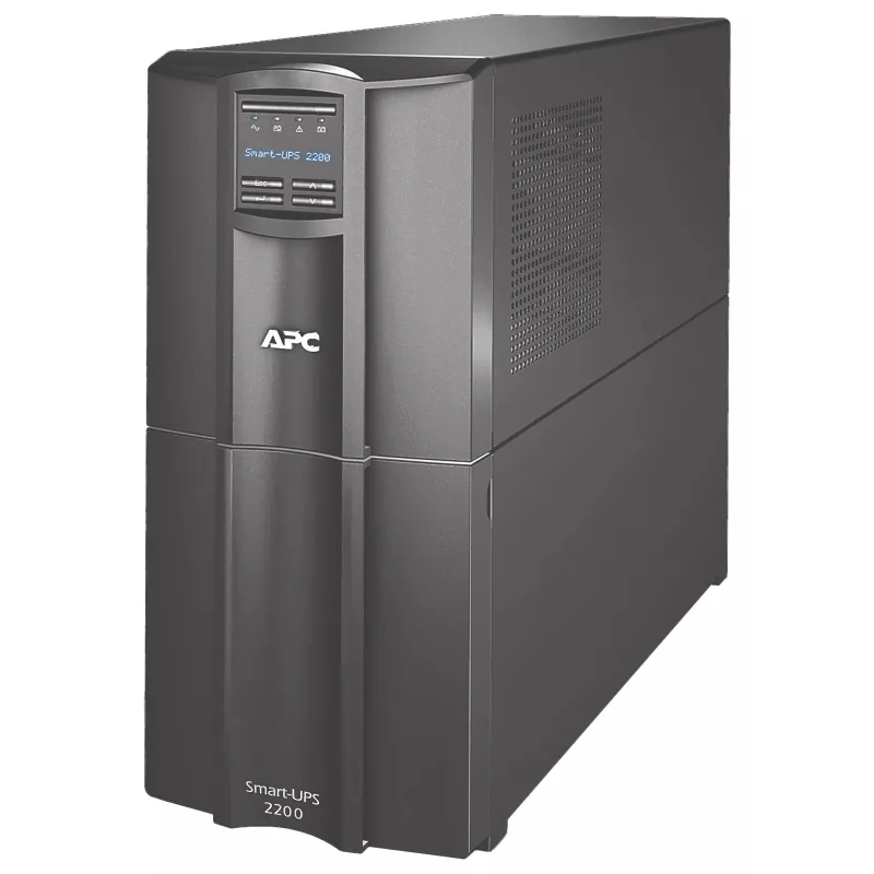 APC Smart-UPS SMT2200C UPS - 2200VA/1980W - Line Interactive - 120V - Montagem em Rack 2U - 8x NEMA 5-15R + 1x NEMA 5-20R - USB e Série - Preto