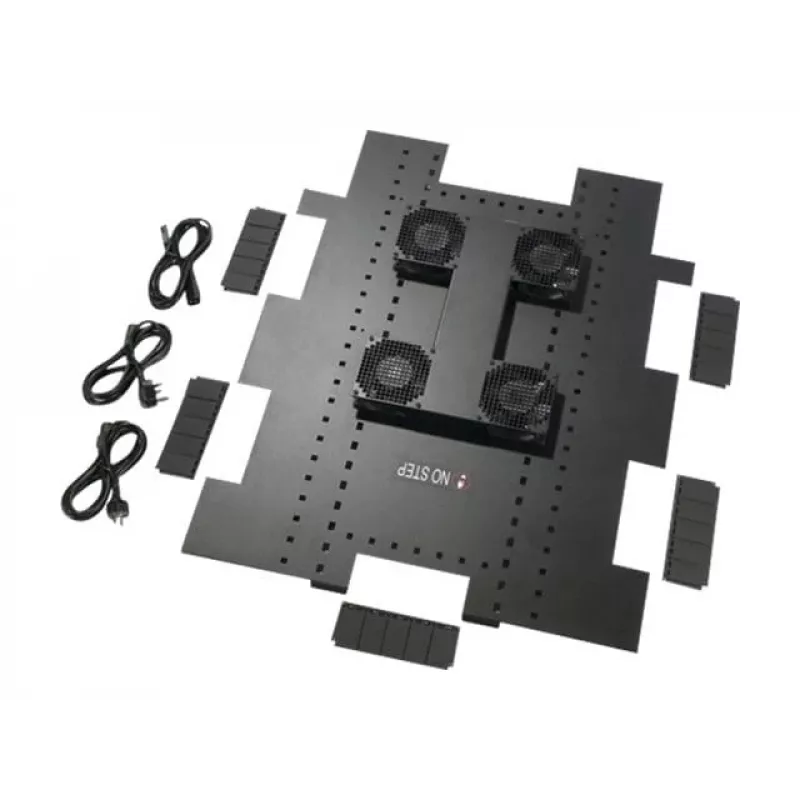 APC Bandeja de Ventilação para Teto - Unidade de Ventilação para Rack - AC 200-240V - 6 Ventiladores - Preto