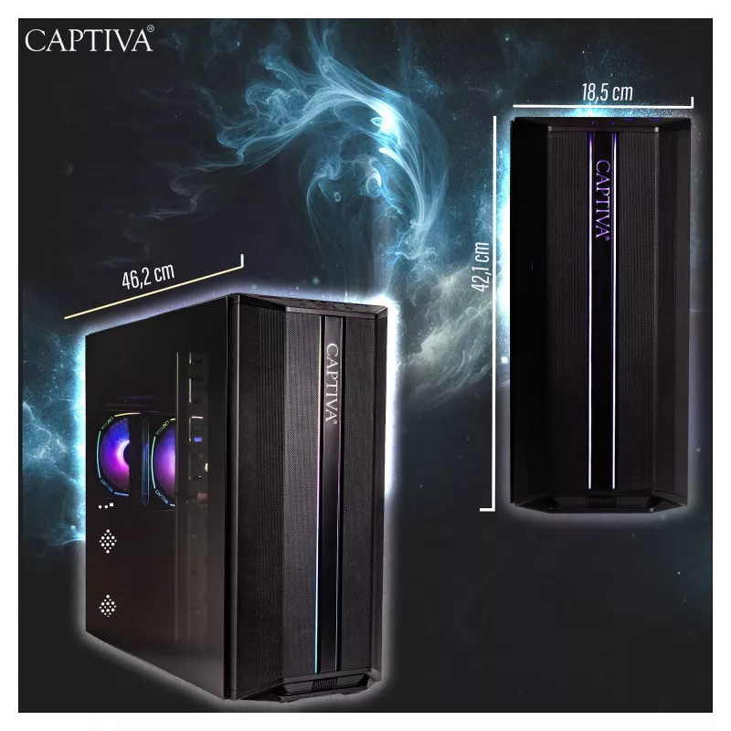 Captiva Workstation I83-403, Intel Core i7-14700, 64 GB DDR4, 1 TB SSD, sem sistema operativo