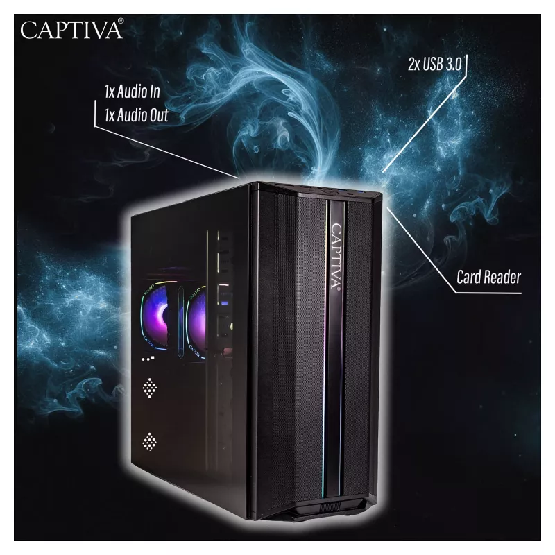 Captiva Workstation I83-403, Intel Core i7-14700, 64 GB DDR4, 1 TB SSD, sem sistema operativo