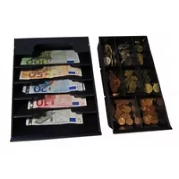 APG VPK-15B-26-BX Gaveta de Caixa Fixa Euro 5x8 Embalada Individualmente Preto