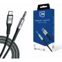 3MK AUX Cabo de Áudio USB-C para Jack 3,5 mm (12 cm) - Cinzento